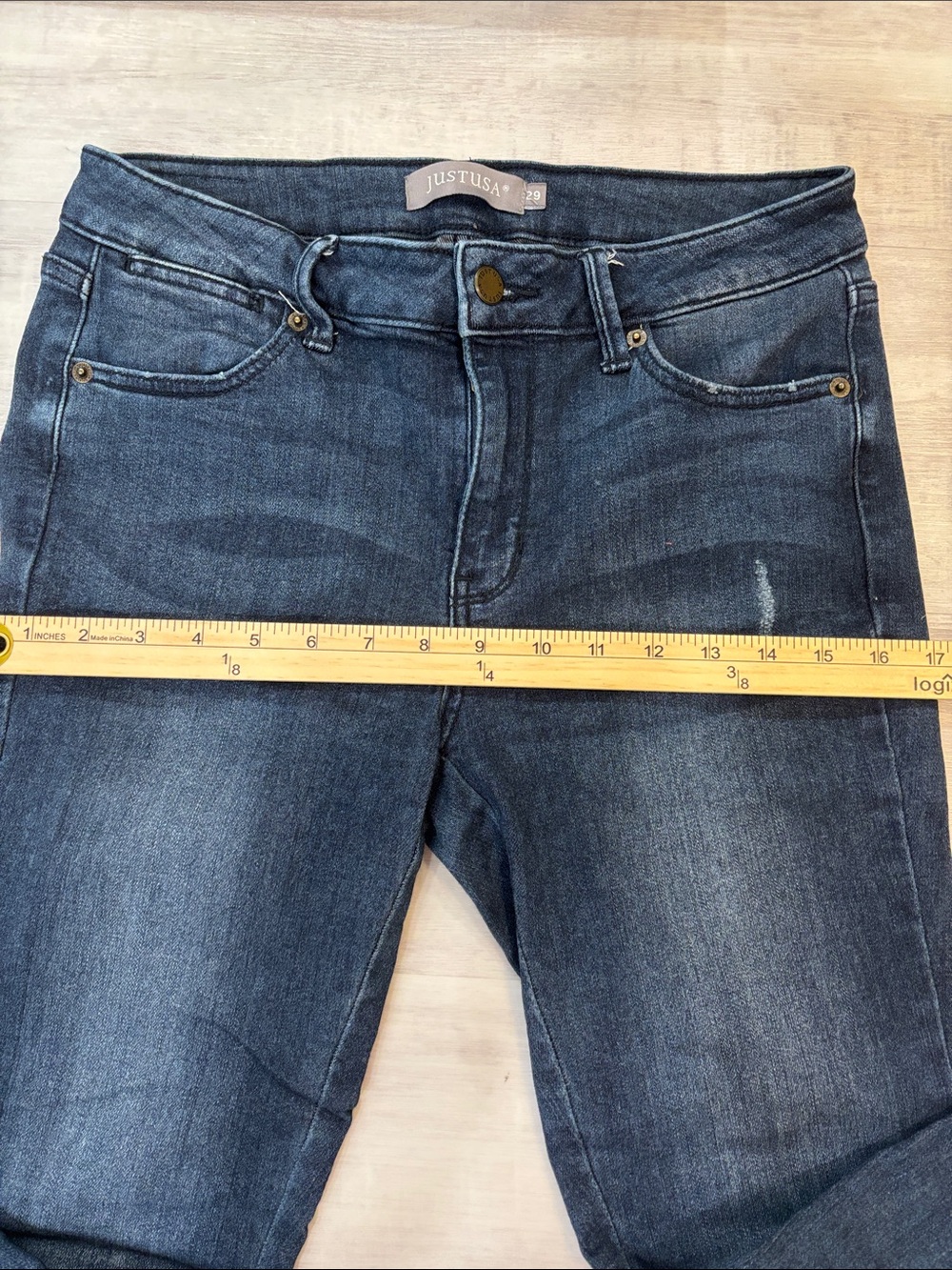 Just USA Women's Skinny Jeans in Dark and Medium Blue (Bundle) - Picture 8 of 14
